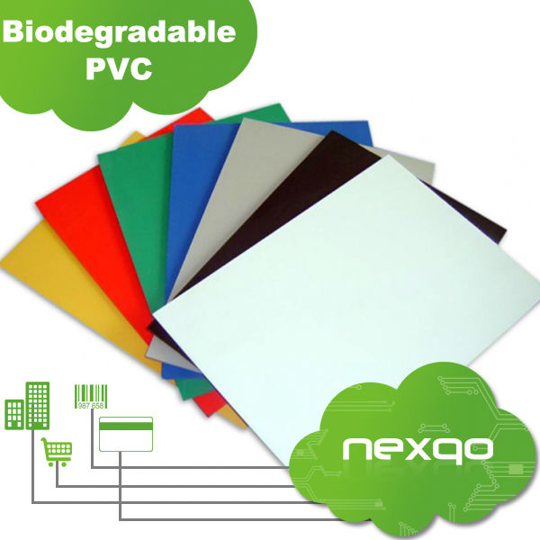 Professional 4 color printing White pvc card cover plastic sheet